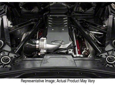 Procharger Stage II Intercooled Supercharger Complete Kit with P-1SC-1; Satin Finish (20-24 Corvette C8 Convertible, Excluding Z06)