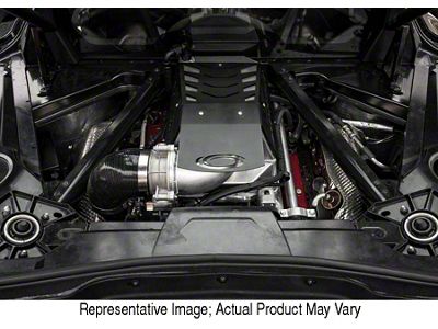 Procharger Stage II Intercooled Supercharger Complete Kit with P-1SC-1; Satin Finish (20-23 Corvette C8 Convertible)