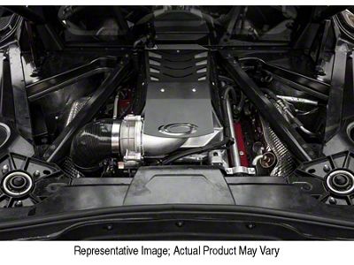 Procharger Stage II Intercooled Supercharger Tuner Kit with P-1SC-1; Satin Finish (20-24 Corvette C8 Coupe, Excluding Z06)