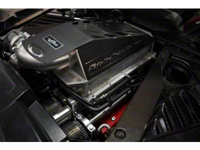 Procharger Stage II Intercooled Supercharger Tuner Kit with P-1SC-1; Satin Finish (20-23 Corvette C8 Convertible)