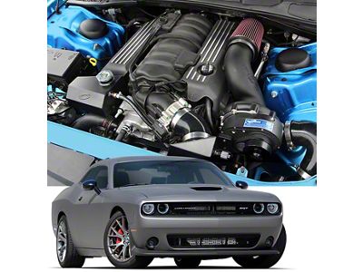 Procharger High Output Intercooled Supercharger Tuner Kit with P-1SC-1; Satin Finish (15-23 6.4L HEMI Challenger)