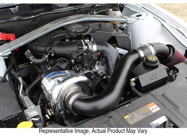 Procharger High Output Intercooled Supercharger Complete Kit with P-1SC-1; Black Finish (11-14 Mustang V6)