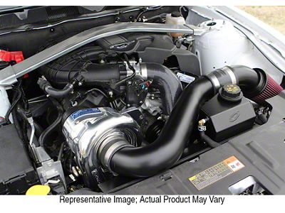 Procharger High Output Intercooled Supercharger Complete Kit with P-1SC-1; Polished Finish (11-14 Mustang V6)