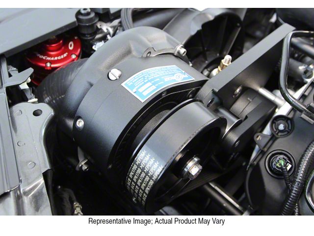 Procharger High Output Intercooled Supercharger Complete Kit with P-1SC-1; Polished Finish (15-17 Mustang GT)