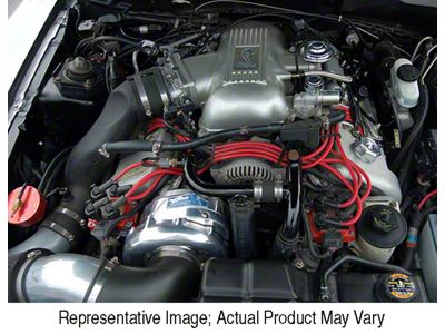 Procharger High Output Intercooled Supercharger Complete Kit with P-1SC; Black Finish (96-98 Mustang Cobra)