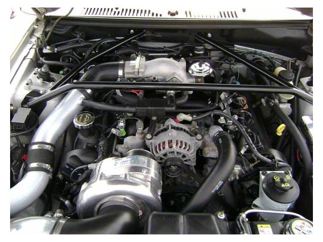 Procharger High Output Intercooled Supercharger Complete Kit with P-1SC; Black Finish (99-04 Mustang GT)