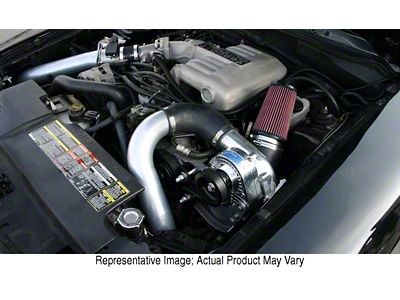 Procharger High Output Intercooled Supercharger Complete Kit with P-1SC; 9 PSI; Satin Finish (94-95 Mustang GT, Cobra)