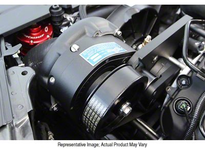 Procharger Stage II Intercooled Supercharger Complete Kit with Factory Airbox and P-1SC-1; Polished Finish (15-17 Mustang GT)