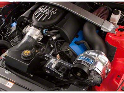 Procharger Stage II Intercooled Supercharger Complete Kit with P-1SC-1; Satin Finish (12-13 Mustang BOSS 302)