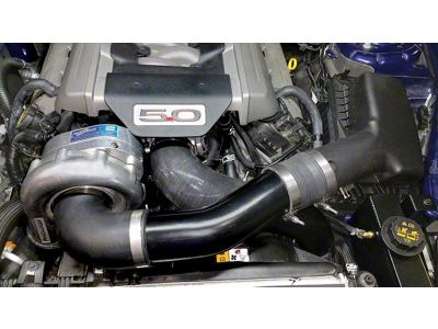 Procharger High Output Intercooled Supercharger Complete Kit with Factory Airbox and P-1SC-1; Satin Finish (15-17 Mustang GT)