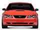 LED Halo Projector Headlights; Black Housing; Clear Lens (99-04 Mustang)