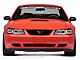 LED Halo Projector Headlights; Chrome Housing; Clear Lens (99-04 Mustang)