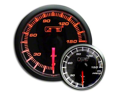 Prosport 45mm Oil Pressure Gauge; Electrical; 0-150 PSI (Universal; Some Adaptation May Be Required)