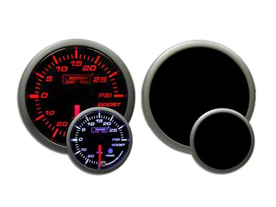 Prosport 52mm Premium Series Boost Gauge; Electrical; Amber/White (Universal; Some Adaptation May Be Required)