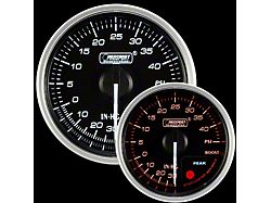 Prosport 52mm Supreme Series Boost Gauge; Electrical; 40 PSI; Amber/White (Universal; Some Adaptation May Be Required)