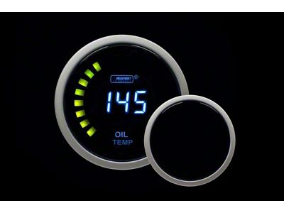 Prosport 52mm Digital Series Oil Temperature Gauge; Blue LCD Display (Universal; Some Adaptation May Be Required)