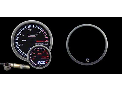 Prosport 52mm JDM Series Dual Display Wideband Air Fuel Ratio Gauge with Bosch Sensor; Electrical; Amber/White (Universal; Some Adaptation May Be Required)