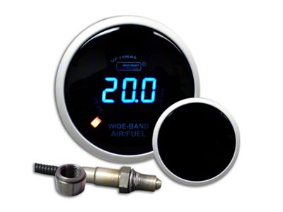 Prosport 52mm Digital Wideband Air/Fuel Ratio Gauge; Blue (Universal; Some Adaptation May Be Required)