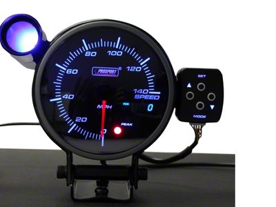 Prosport 95mm Electronic Speedometer; 0-140 MPH (Universal; Some Adaptation May Be Required)