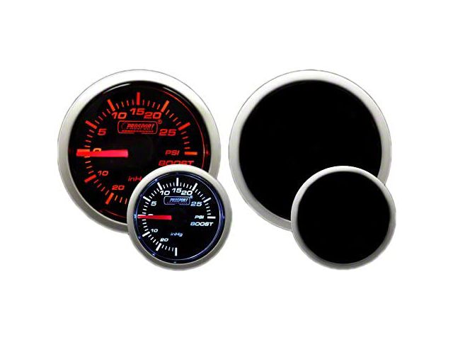 Prosport 60mm Premium Series Boost Gauge with Sender; Electrical; Green/White (Universal; Some Adaptation May Be Required)