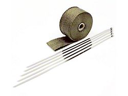 Prosport Titanium Header Wrap; 2-Inch x 25-Foot (Universal; Some Adaptation May Be Required)