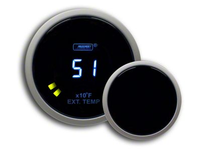 Prosport 52mm Digital Exhaust Gas Temperature Gauge; Blue (Universal; Some Adaptation May Be Required)