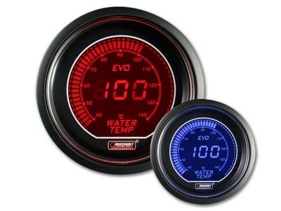 Prosport 52mm EVO Metric Series Celsius Water Temperature Gauge; Electrical; Blue/Red (Universal; Some Adaptation May Be Required)