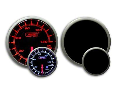 Prosport 52mm Premium Series Oil Pressure Gauge; Electrical; 0-150 PSI; Amber/White (Universal; Some Adaptation May Be Required)