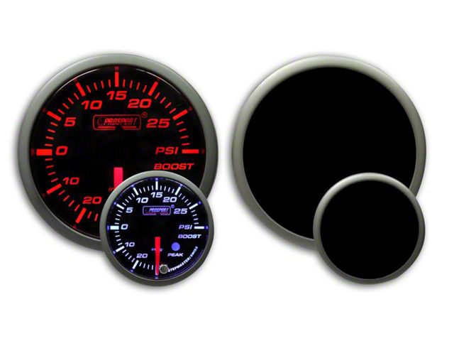 Prosport 60mm Premium Series Boost Gauge; Electrical; Amber/White (Universal; Some Adaptation May Be Required)