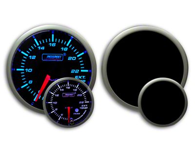 Prosport 52mm Premium Series Exhaust Gas Temperature Gauge; Electrical; Blue/White (Universal; Some Adaptation May Be Required)