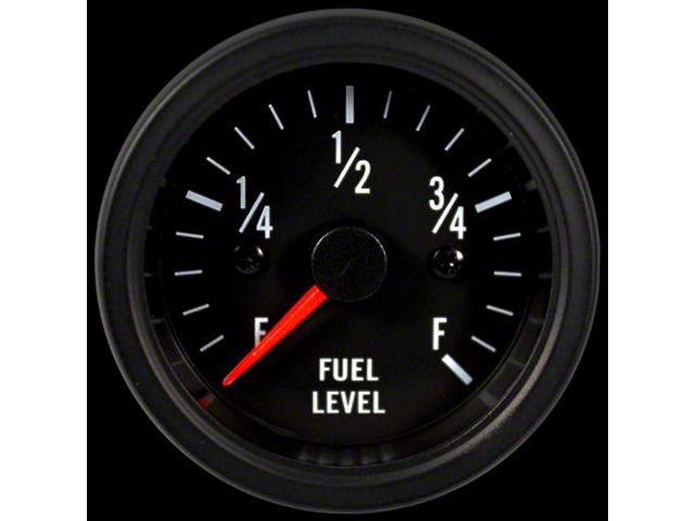 Prosport 52mm Waterproof Series Fuel Level Gauge; Electrical; White (Universal; Some Adaptation May Be Required)