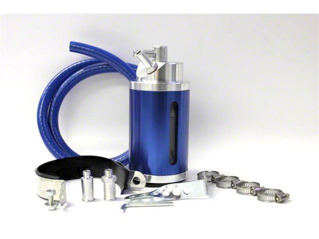 Prosport Oil Catch Can; Blue (Universal; Some Adaptation May Be Required)
