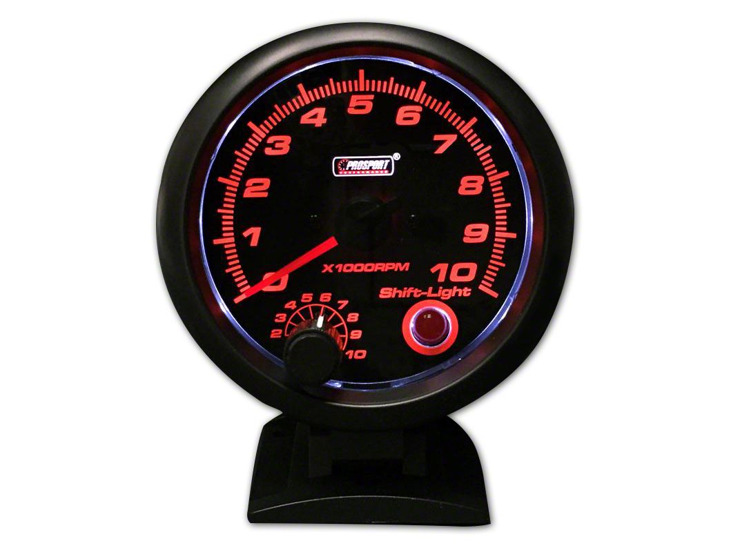 Prosport Challenger Performance Tachometer with Shift Light; 33/4Inch