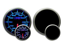 Prosport 52mm Premium Series Water Temperature Gauge; Electrical; Blue/White (Universal; Some Adaptation May Be Required)