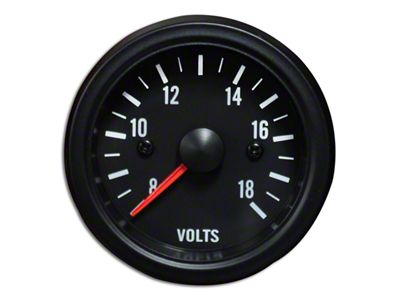 Prosport 52mm Waterproof Series Volt Gauge; Electrical; Amber/White (Universal; Some Adaptation May Be Required)