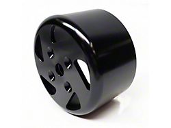 PRW Power GM LS Water Pump Pulley with 4-Hole Aftermarket Hub; Black (Universal; Some Adaptation May Be Required)