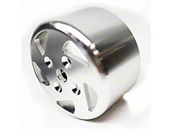 PRW Power GM LS Water Pump Pulley with 4-Hole Aftermarket Hub; Polished (Universal; Some Adaptation May Be Required)