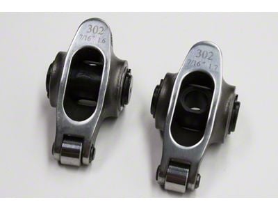 PRW Power Elite Series Stainless Steel Rocker Arms; Self-Align; 1.6/1.7 Ratio x 7/16-Inch (79-95 V8 Mustang)