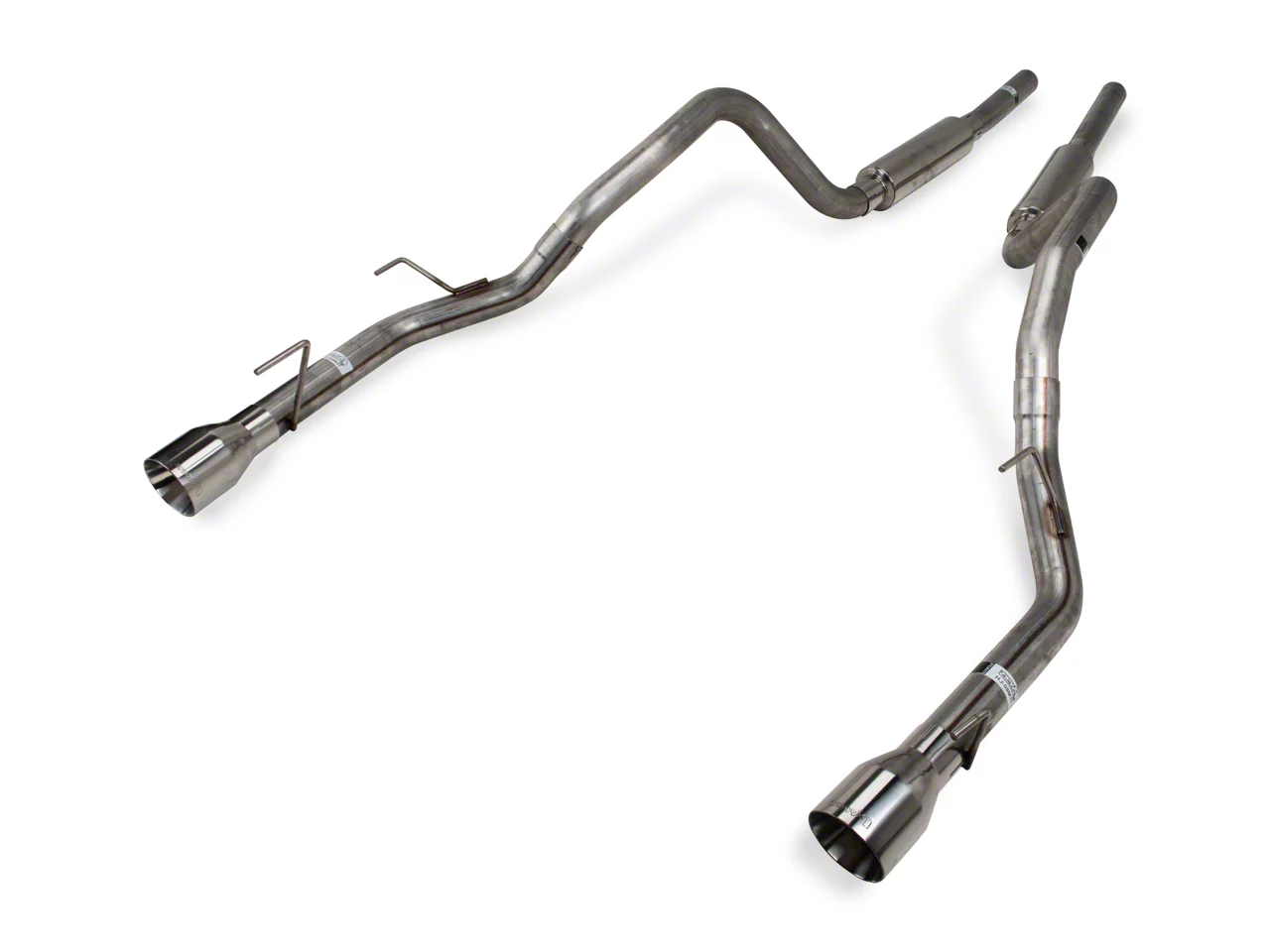 Pypes Mustang Mid-Muffler Cat-Back Exhaust System SFM66 (05 Pypes Mustang Mid-Muffler Cat-Back Exhaust System SFM66 (05