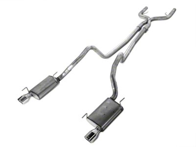 Pypes Violator True Dual Cat-Back Exhaust System with Polished Tips (05-10 Mustang V6)