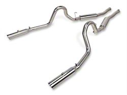 Pypes Pype-Bomb Cat-Back Exhaust System with Polished Tips (1986 Mustang GT; 86-93 Mustang LX; 94-04 Mustang GT, Bullitt, Mach 1)