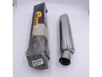 Pypes M-80 Offset/Offset Bullet Style Muffler; 2.50-Inch Inlet/2.50-Inch Outlet (Universal; Some Adaptation May Be Required)