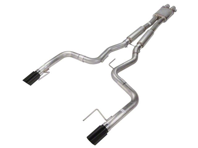 Pypes Factory Connect Cat-Back Exhaust System with X-Box Mid-Pipe and Black Tips (15-17 Mustang GT Fastback)