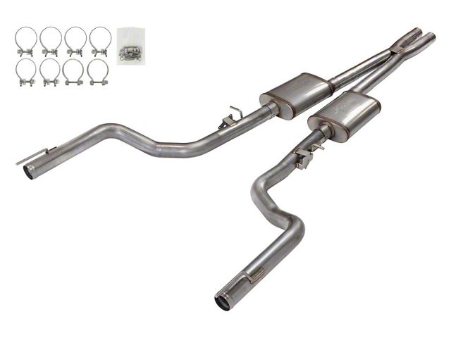 Pypes Violator Cat-Back Exhaust System with X-Pipe (15-23 6.4L HEMI Charger)
