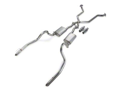 Pypes Street Pro True Dual Catted Exhaust with Turndown Tips (98-04 Mustang V6)