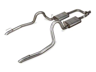 Pypes Street Pro Dual Cat-Back Exhaust System with Turn Down Tips (98-04 Mustang V6)