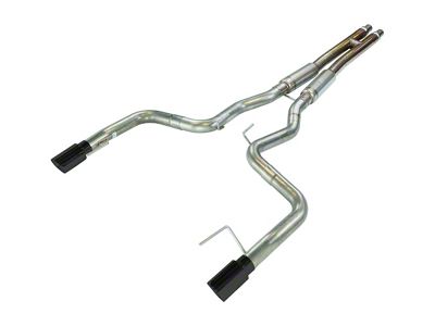 Pypes H-Bomb Cat-Back Exhaust System with Black Tips (15-17 Mustang GT Fastback)