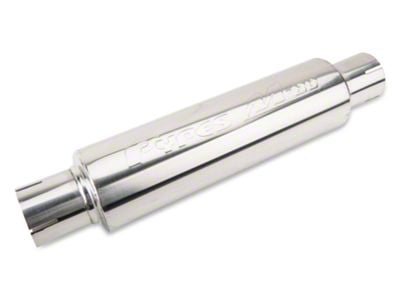 Pypes M-80 Center/Center Bullet Style Muffler; 2.50-Inch Inlet/2.50-Inch Outlet (Universal; Some Adaptation May Be Required)