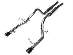 Pypes Mid Muffler Cat-Back Exhaust with Black Tips (11-14 Mustang V6)