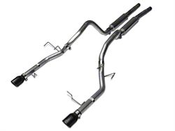 Pypes Mid Muffler Cat-Back Exhaust System with Black Tips (11-14 Mustang V6)